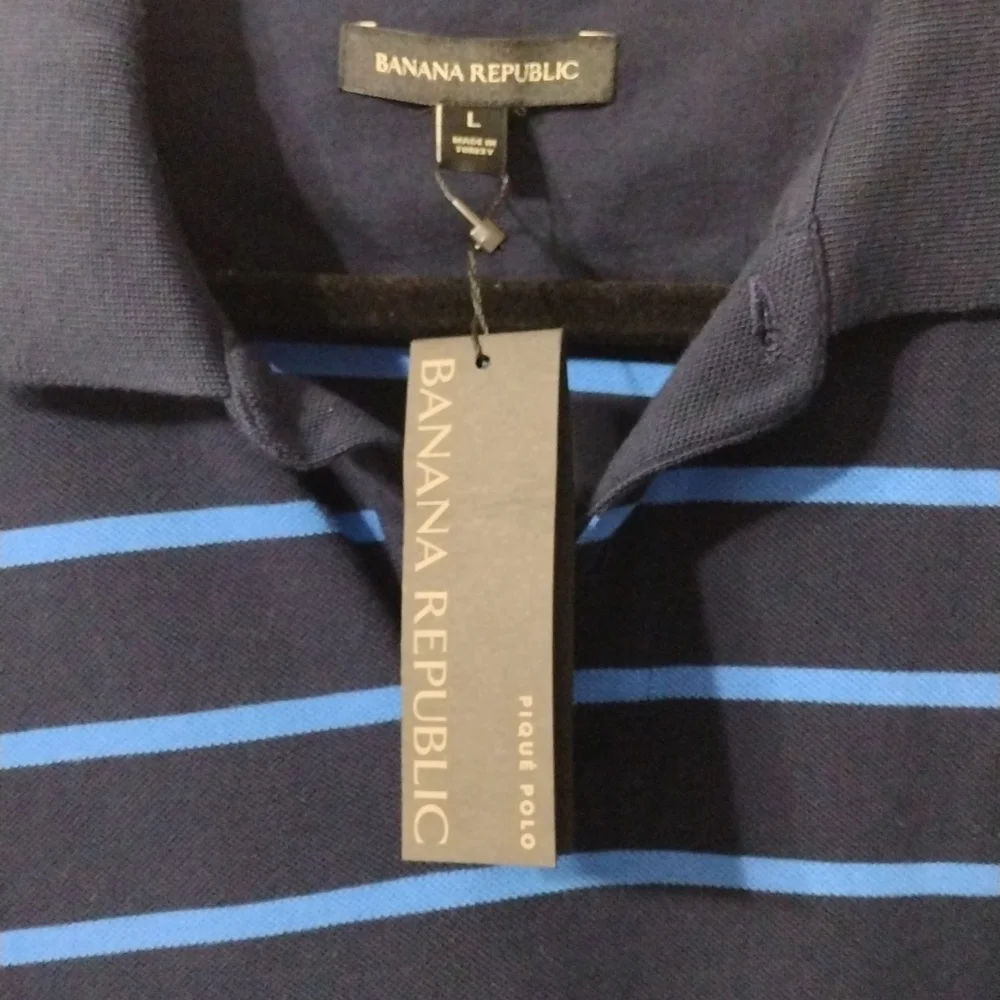 Banana Republic Organic Cotton Striped Polo